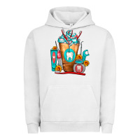 Pigment Lunar Rock Dentist Cold Drink Frappe Urban Hoodie - FaDigitalArtStudio