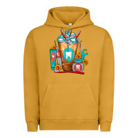 Pigment Peanut Butter Dentist Cold Drink Frappe Urban Hoodie - FaDigitalArtStudio