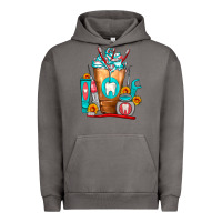 Pigment Tornado Dentist Cold Drink Frappe Urban Hoodie - FaDigitalArtStudio