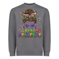 Storm bead princess messy bun mardi gras Heavyweight Sweatshirt - MaliasSmallBusiness