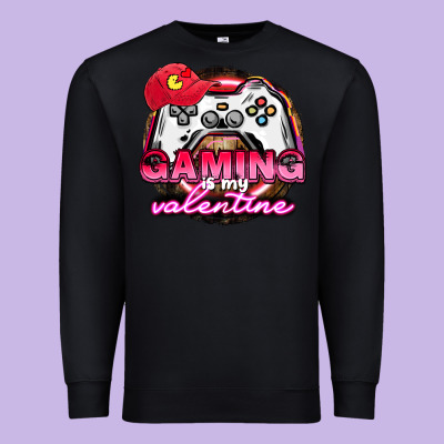 Gaming Is My Valentine Premium Sweatshirt Designed By Howdyjamesfarm