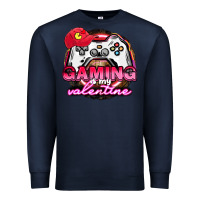 Navy Gaming is my valentine Premium Sweatshirt - HowdyJamesFarm