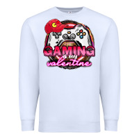 White Gaming is my valentine Premium Sweatshirt - HowdyJamesFarm