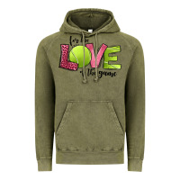 Vintage Olive for the love of the game tennis Vintage Hoodie - Jasminsmagicworld