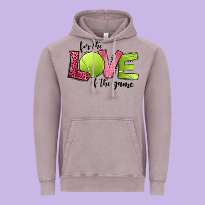 For The Love Of The Game Tennis Vintage Hoodie Designed By Jasminsmagicworld
