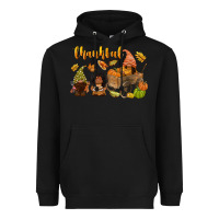 Black Thankful afro gnome Heavyweight Hoodie - NancyCooperArtShop