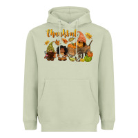 Matcha Thankful afro gnome Heavyweight Hoodie - NancyCooperArtShop
