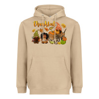 Mushroom Thankful afro gnome Heavyweight Hoodie - NancyCooperArtShop