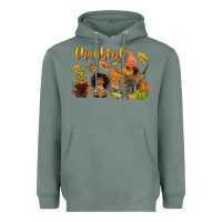 Sage Thankful afro gnome Heavyweight Hoodie - NancyCooperArtShop