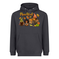 Smoke Thankful afro gnome Heavyweight Hoodie - NancyCooperArtShop