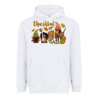 White Thankful afro gnome Heavyweight Hoodie - NancyCooperArtShop