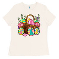 Bone Easter eggs with basket Easter Day Ladies Tee - Neo Western