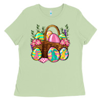 Matcha Easter eggs with basket Easter Day Ladies Tee - Neo Western