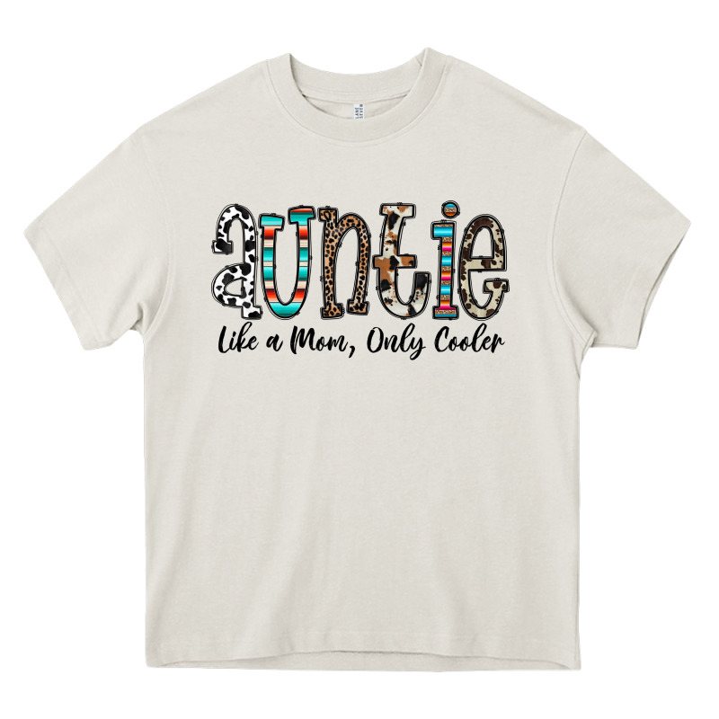 Auntie  Like A Mom, Only Cooler Heavy Core Tee by CowhideDigitalArt | Teevron