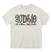 Cream auntie  like a mom, only cooler Heavy Core Tee - CowhideDigitalArt