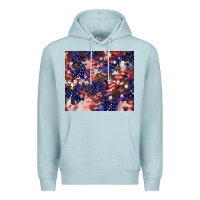 Blue Mist American flag sparkly  tumbler Premium Hoodie - HowdyJamesFarm
