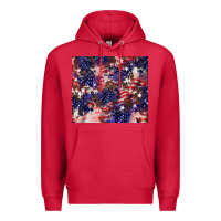 Cardinal American flag sparkly  tumbler Premium Hoodie - HowdyJamesFarm