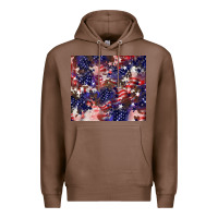 Chestnut American flag sparkly  tumbler Premium Hoodie - HowdyJamesFarm