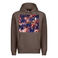 Coffee American flag sparkly  tumbler Premium Hoodie - HowdyJamesFarm