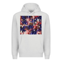 Dove Grey American flag sparkly  tumbler Premium Hoodie - HowdyJamesFarm
