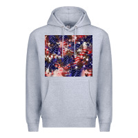Heather Grey American flag sparkly  tumbler Premium Hoodie - HowdyJamesFarm