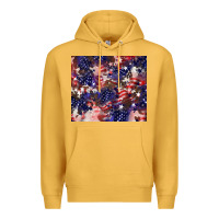 Mustard American flag sparkly  tumbler Premium Hoodie - HowdyJamesFarm