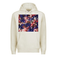 Oatmeal Heather American flag sparkly  tumbler Premium Hoodie - HowdyJamesFarm