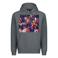 Rock American flag sparkly  tumbler Premium Hoodie - HowdyJamesFarm
