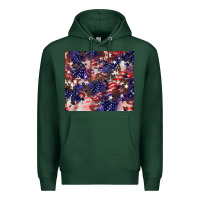 Sports Green American flag sparkly  tumbler Premium Hoodie - HowdyJamesFarm