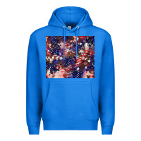 True Royal American flag sparkly  tumbler Premium Hoodie - HowdyJamesFarm