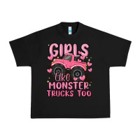 Girls Like Monster Trucks Too Urban Heavy Tee | Teevron