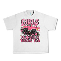 Lunar Rock girls like monster trucks too Urban Heavy Tee - MaliasSmallBusiness