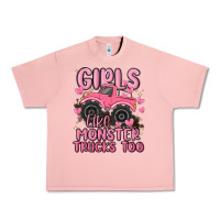 Salmon girls like monster trucks too Urban Heavy Tee - MaliasSmallBusiness