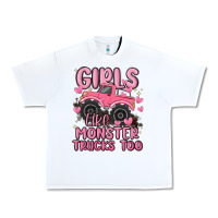 White girls like monster trucks too Urban Heavy Tee - MaliasSmallBusiness