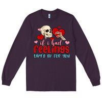 Plum if i had feelings they d be for you Long Sleeve Tee - MaliasSmallBusiness