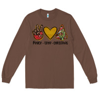 Chestnut peace love christmas Long Sleeve Tee - JahusDesignShop