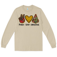 Mushroom peace love christmas Long Sleeve Tee - JahusDesignShop
