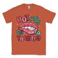 Copper hot girls go to therapy Classic Tee - MaliasSmallBusiness