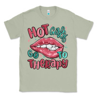 Matcha hot girls go to therapy Classic Tee - MaliasSmallBusiness