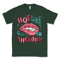 Sports Green hot girls go to therapy Classic Tee - MaliasSmallBusiness