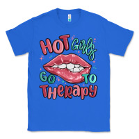 True Royal hot girls go to therapy Classic Tee - MaliasSmallBusiness