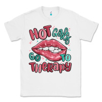 White hot girls go to therapy Classic Tee - MaliasSmallBusiness
