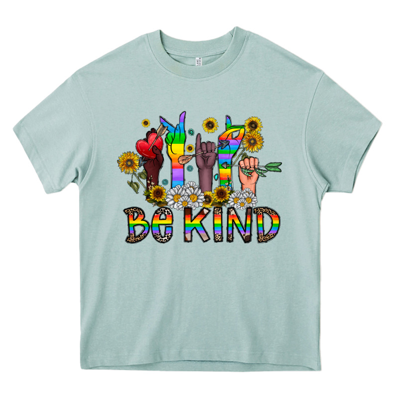 Be Kind Heavy Core Tee by CowhideDigitalArt | Teevron