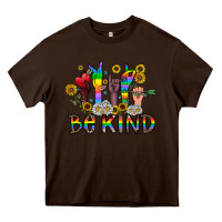 Chocolate Brown be kind Heavy Core Tee - CowhideDigitalArt