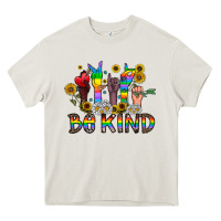 Cream be kind Heavy Core Tee - CowhideDigitalArt
