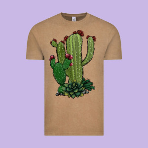 Cactus Vintage Tee Designed By Jasminsmagicworld