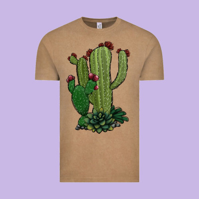 Cactus Vintage Tee Designed By Jasminsmagicworld