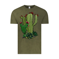 Vintage Olive cactus Vintage Tee - Jasminsmagicworld