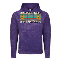 Cloud Purple western cowhide serape sunflower mama license plate Vintage Hoodie - BarkalooDesign