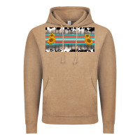 Vintage Coffee western cowhide serape sunflower mama license plate Vintage Hoodie - BarkalooDesign